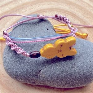 Ostara equinox spring celebration inspired multilayer bracelet set